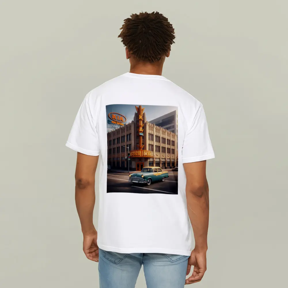 Kia Classic Car Retro Los Angeles Street – T-Shirts