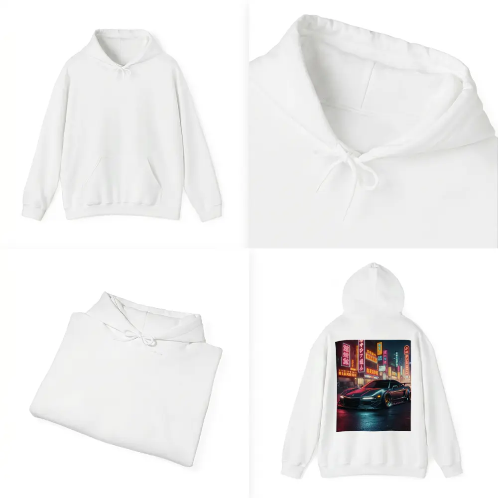 Acura NSX Neon City Night Street – Hoodies