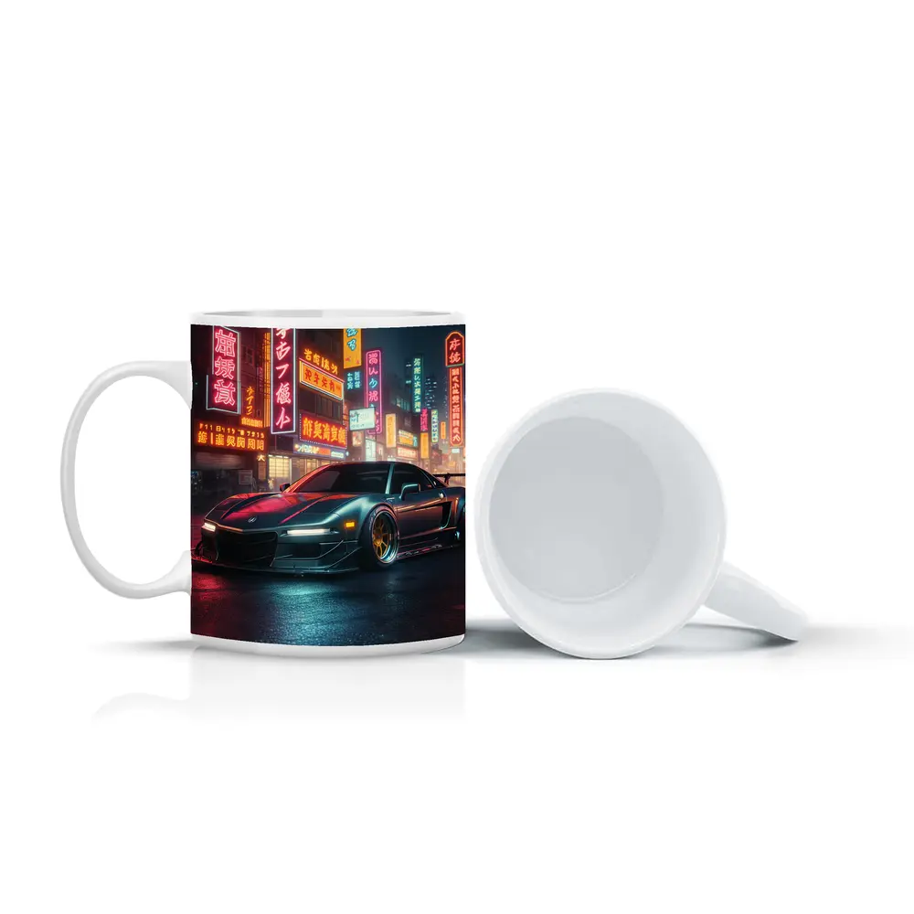 Acura NSX Neon City Night Street – Mugs