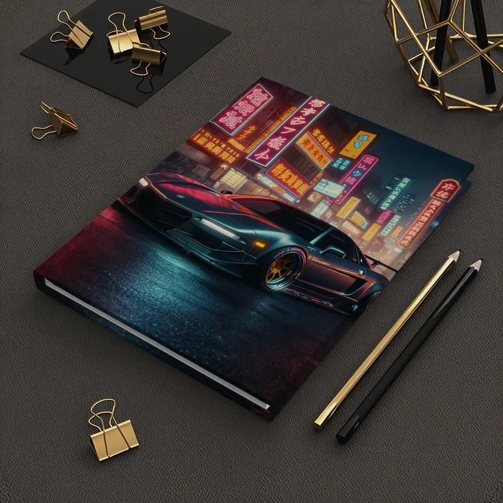 Acura NSX Neon City Night Street – Notebooks