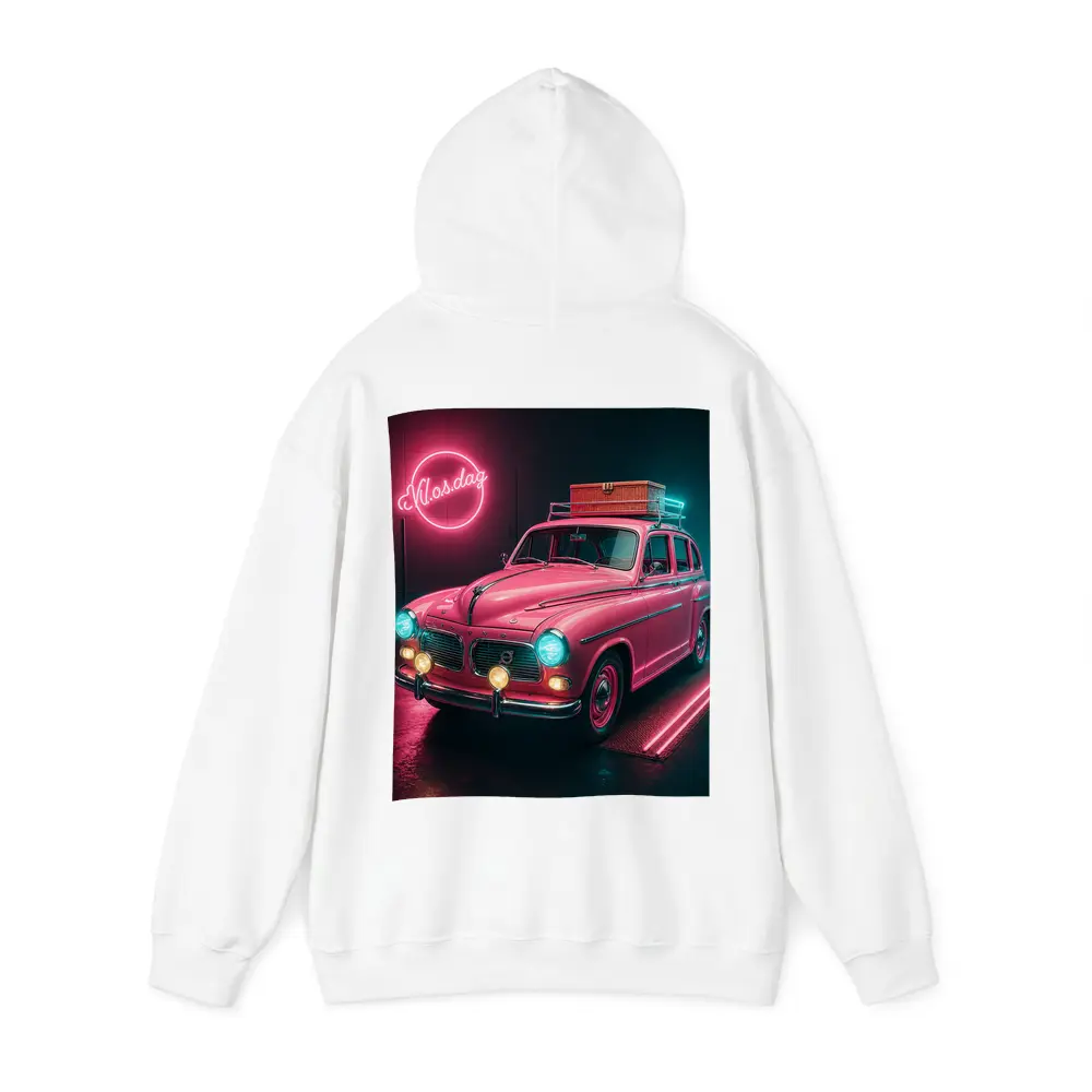 Retro Volvo Classic Car Neon Garage – Hoodies