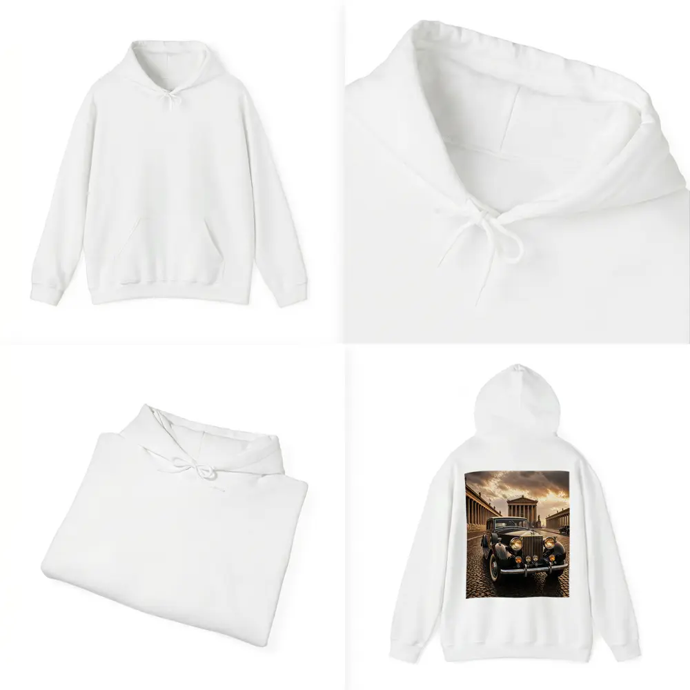 Rolls Royce Classic Car Ancient Temple Street – Hoodies