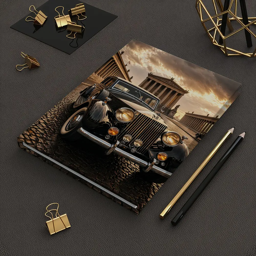 Rolls Royce Classic Car Ancient Temple Street – Notebooks