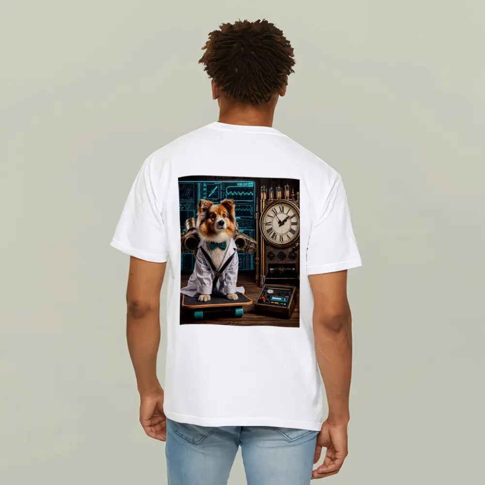 Shetland Sheepdog Scientist Steampunk Lab Setting – T-Shirts