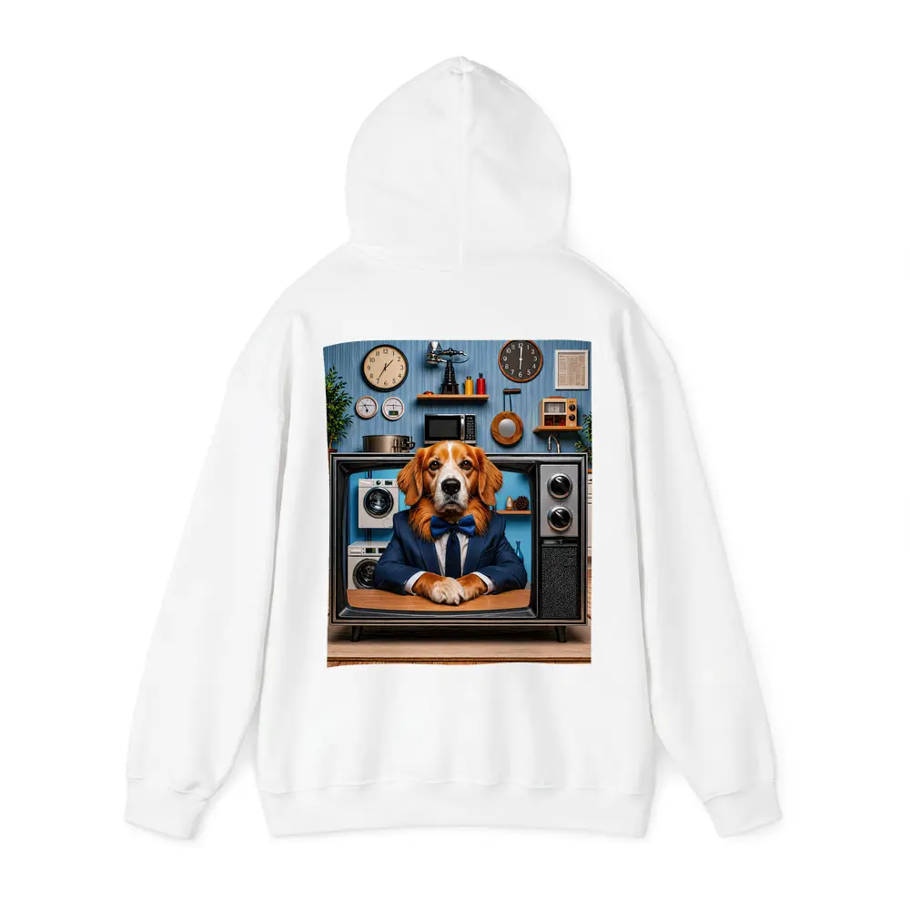 Beagle in Suit Retro TV Vintage Interior – Hoodies
