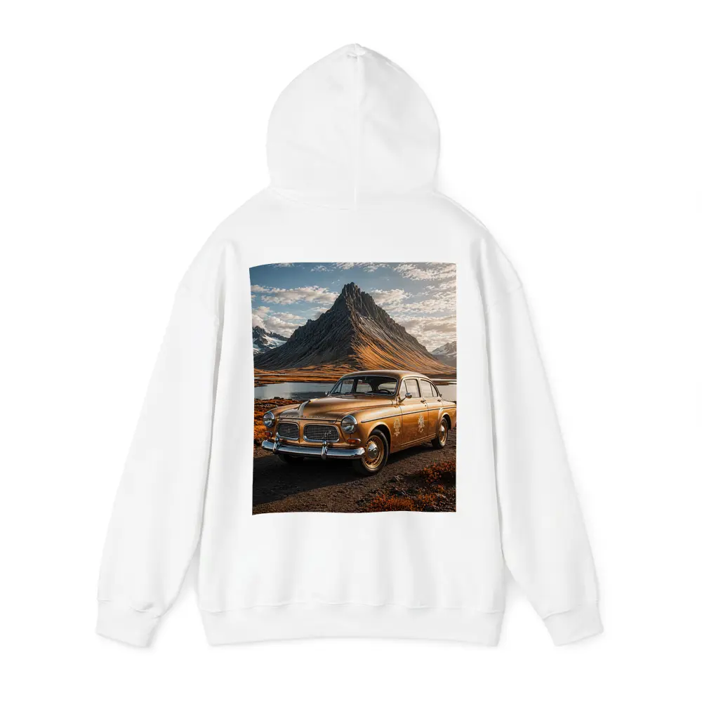 Gold Volvo Amazon Classic Mountain Landscape – Hoodies
