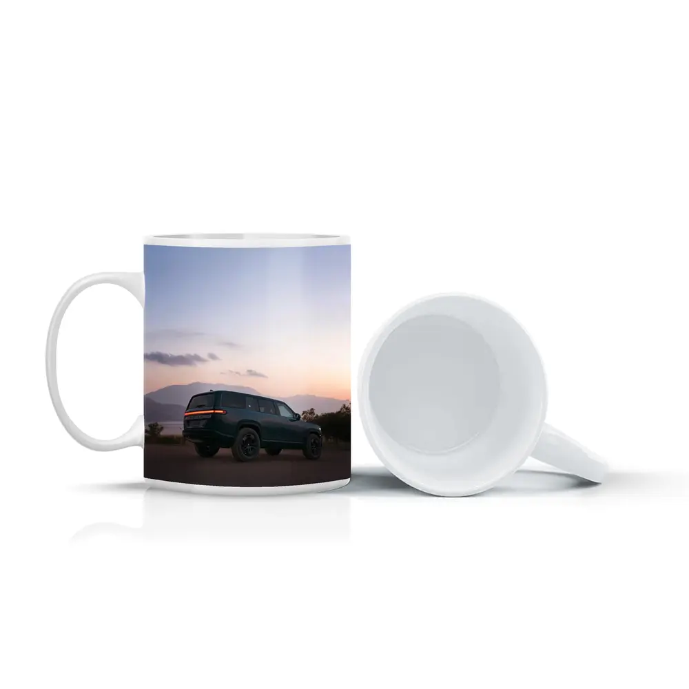Rivian R1S Dark Green Mountain Sunset – Mugs