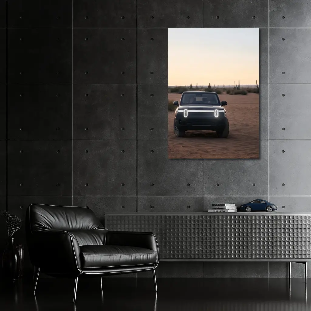 Rivian R1S Electric SUV Desert Dusk – Wall Art