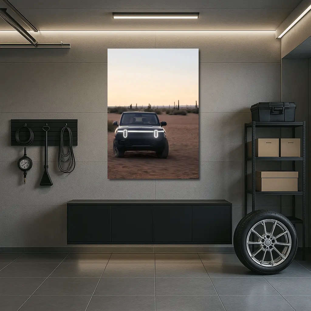 Rivian R1S Electric SUV Desert Dusk – Wall Art