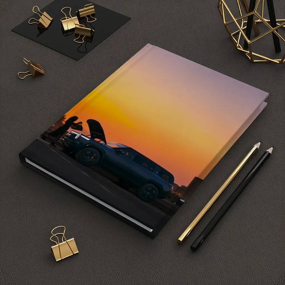 Rivian R1S Electric SUV City Sunset – Notebooks
