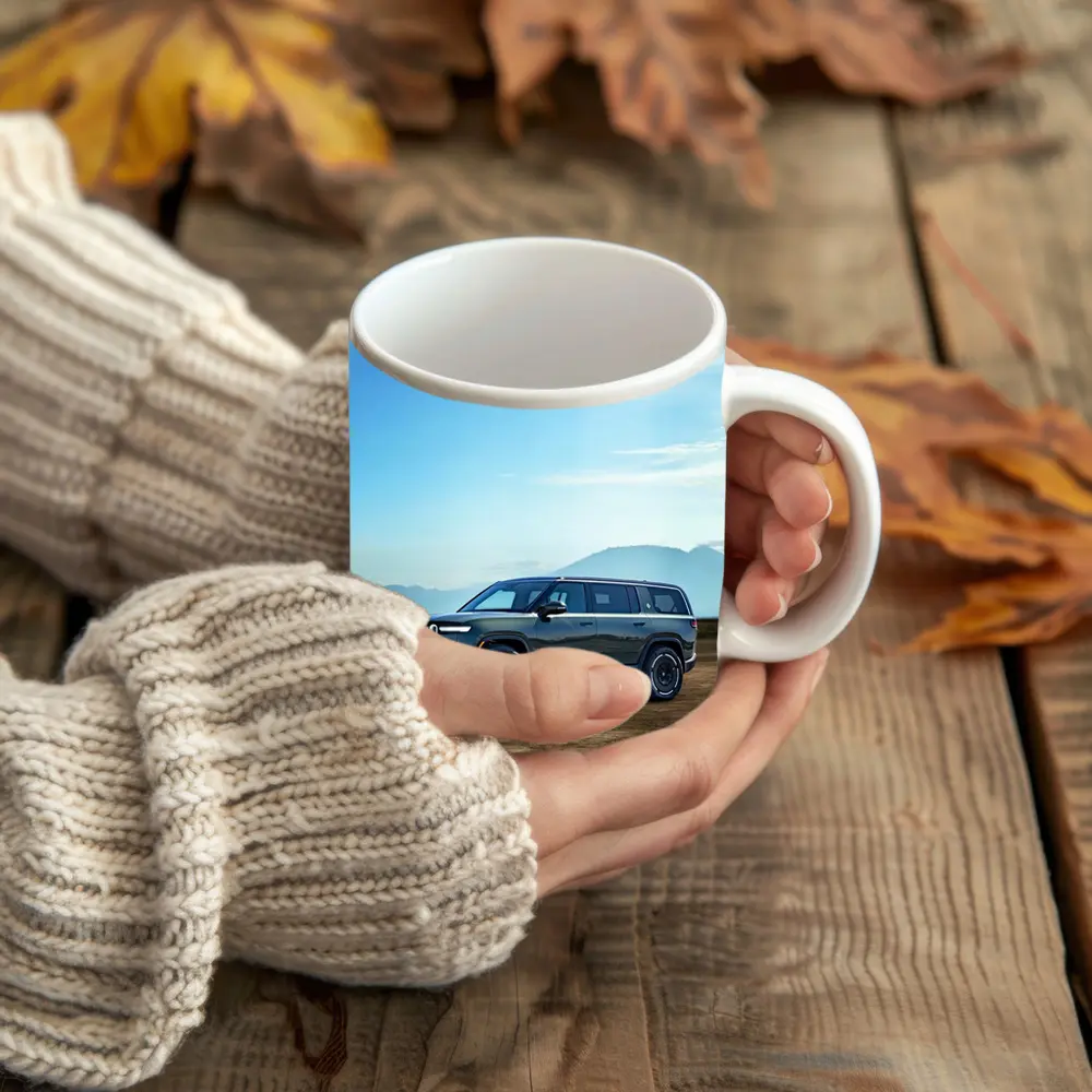 Rivian R1S SUV Mountain Desert Backdrop – Mugs