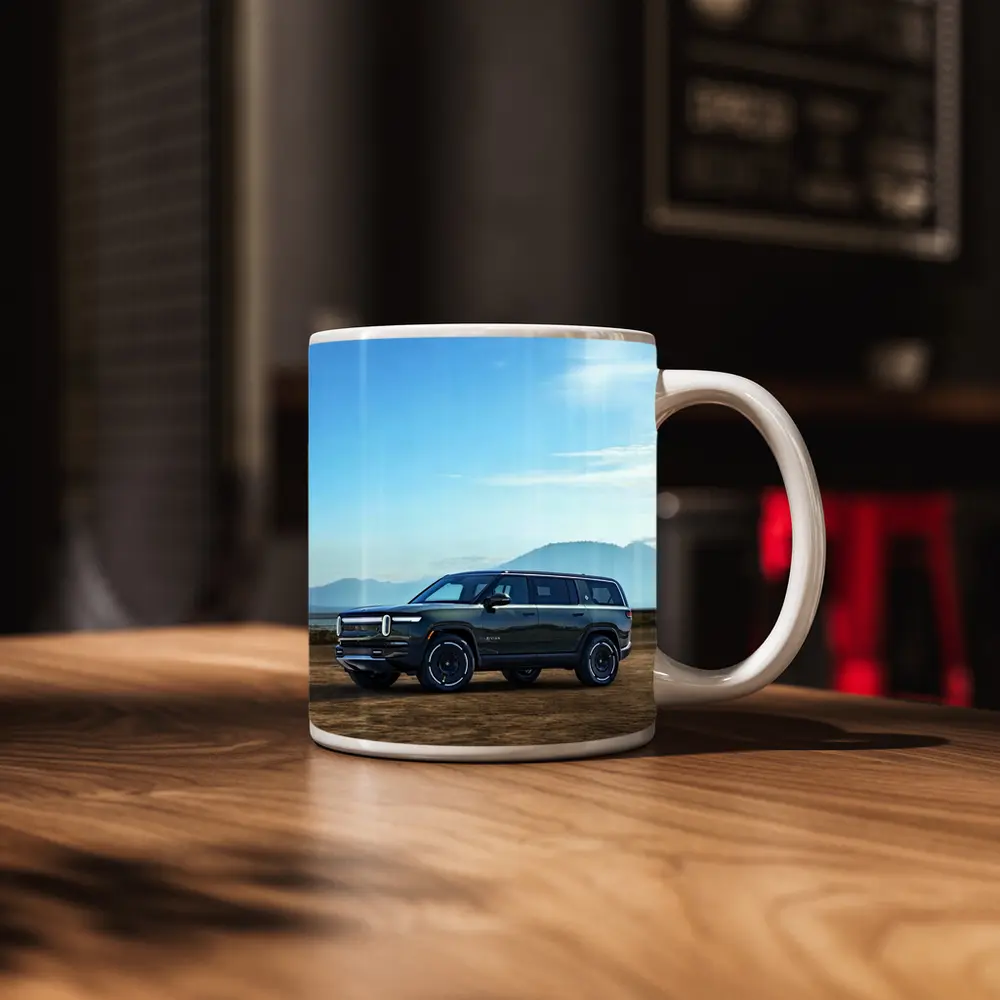 Rivian R1S SUV Mountain Desert Backdrop – Mugs