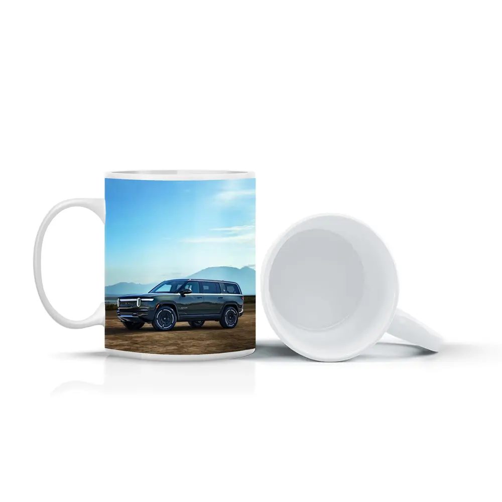 Rivian R1S SUV Mountain Desert Backdrop – Mugs
