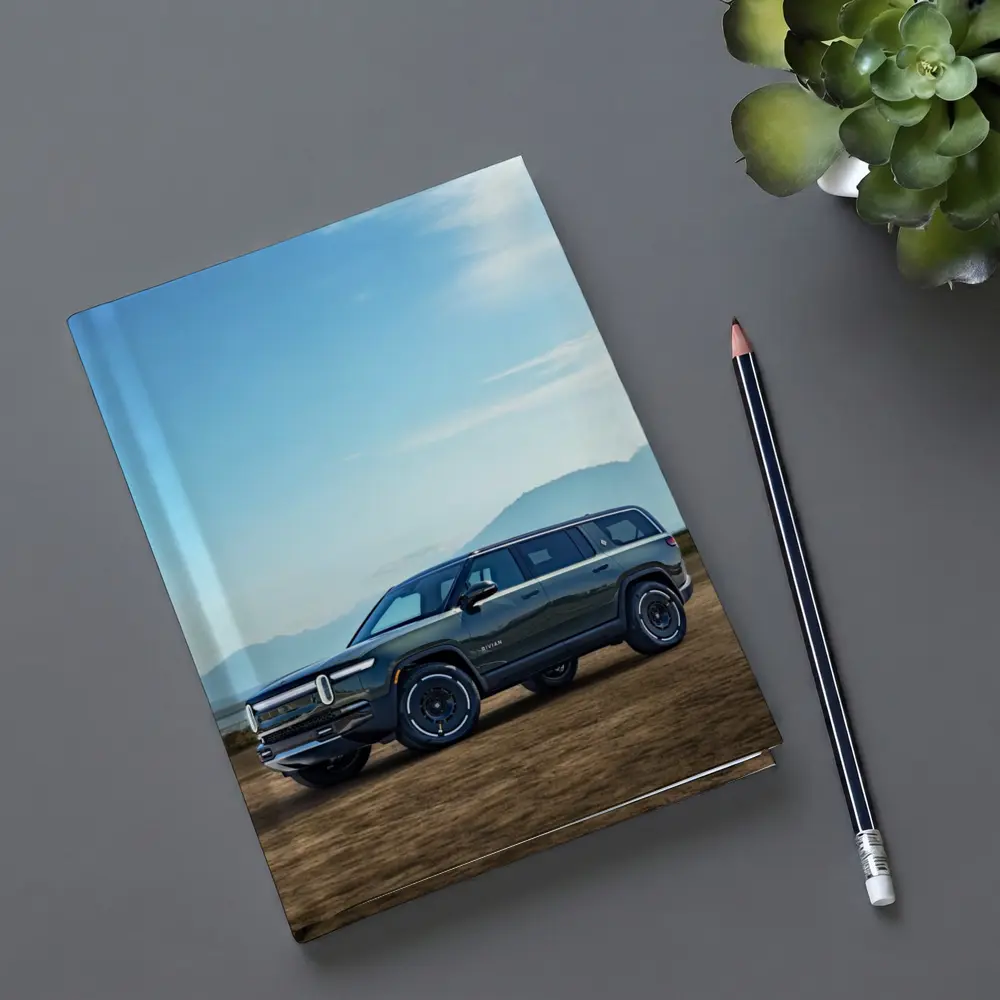 Rivian R1S SUV Mountain Desert Backdrop – Notebooks