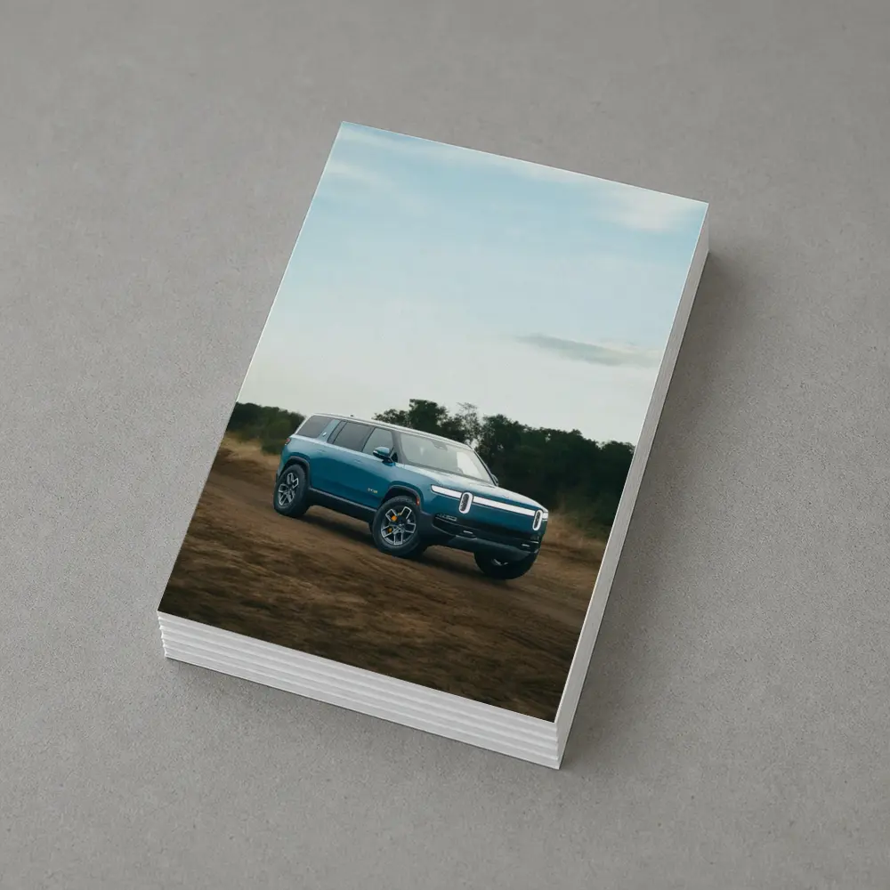 Rivian R1S Electric SUV Dirt Road – Postcards