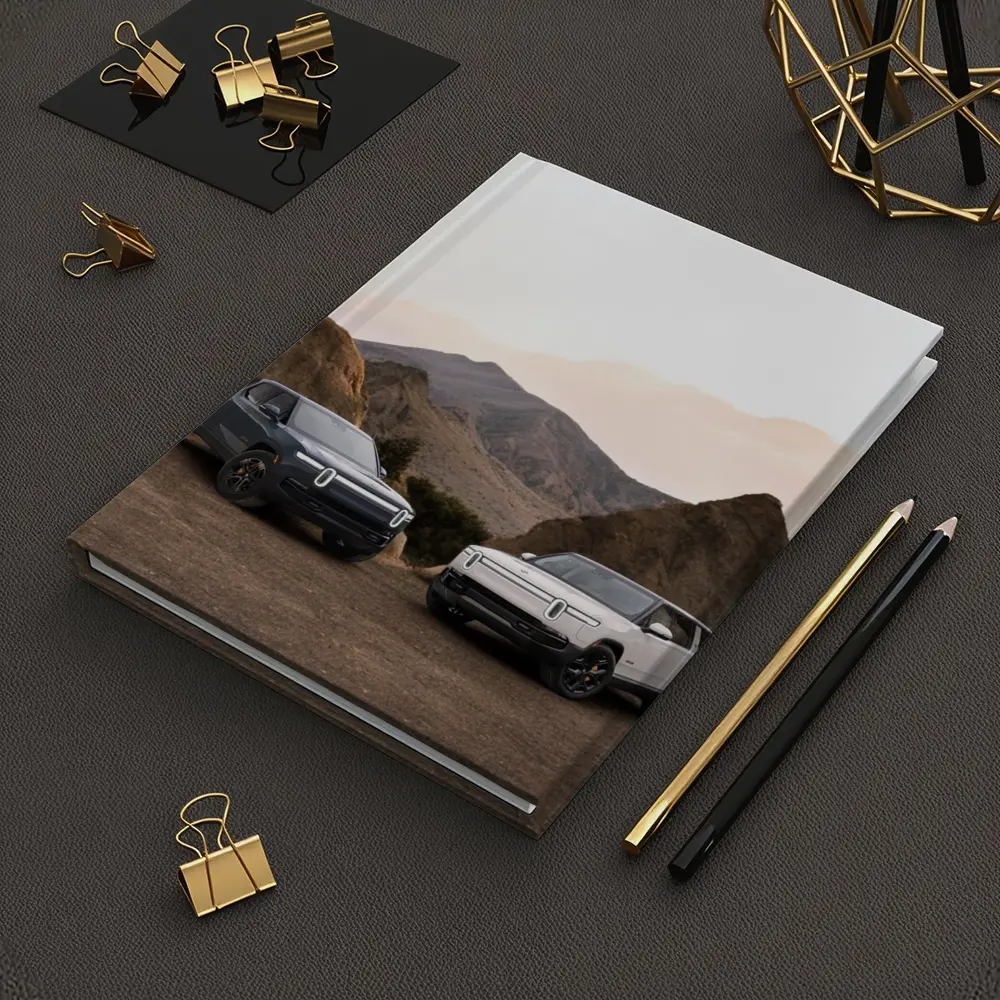 Rivian R1T R1S Desert Mountain Backdrop – Notebooks