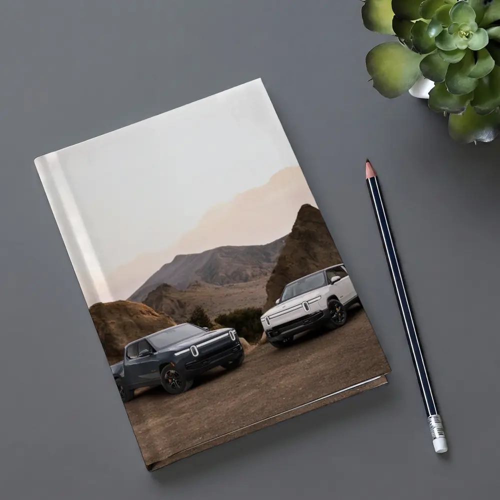 Rivian R1T R1S Desert Mountain Backdrop – Notebooks