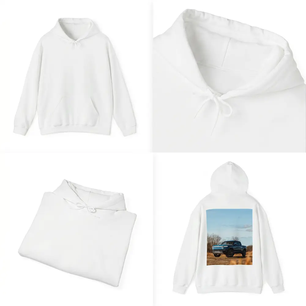Rivian R1T Electric Truck Open Field – Hoodies