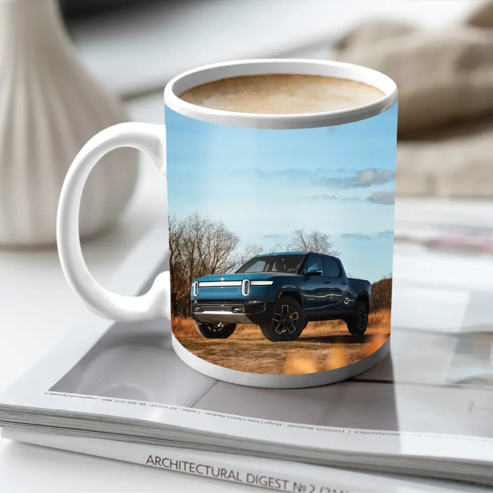 Rivian R1T Electric Truck Open Field – Mugs