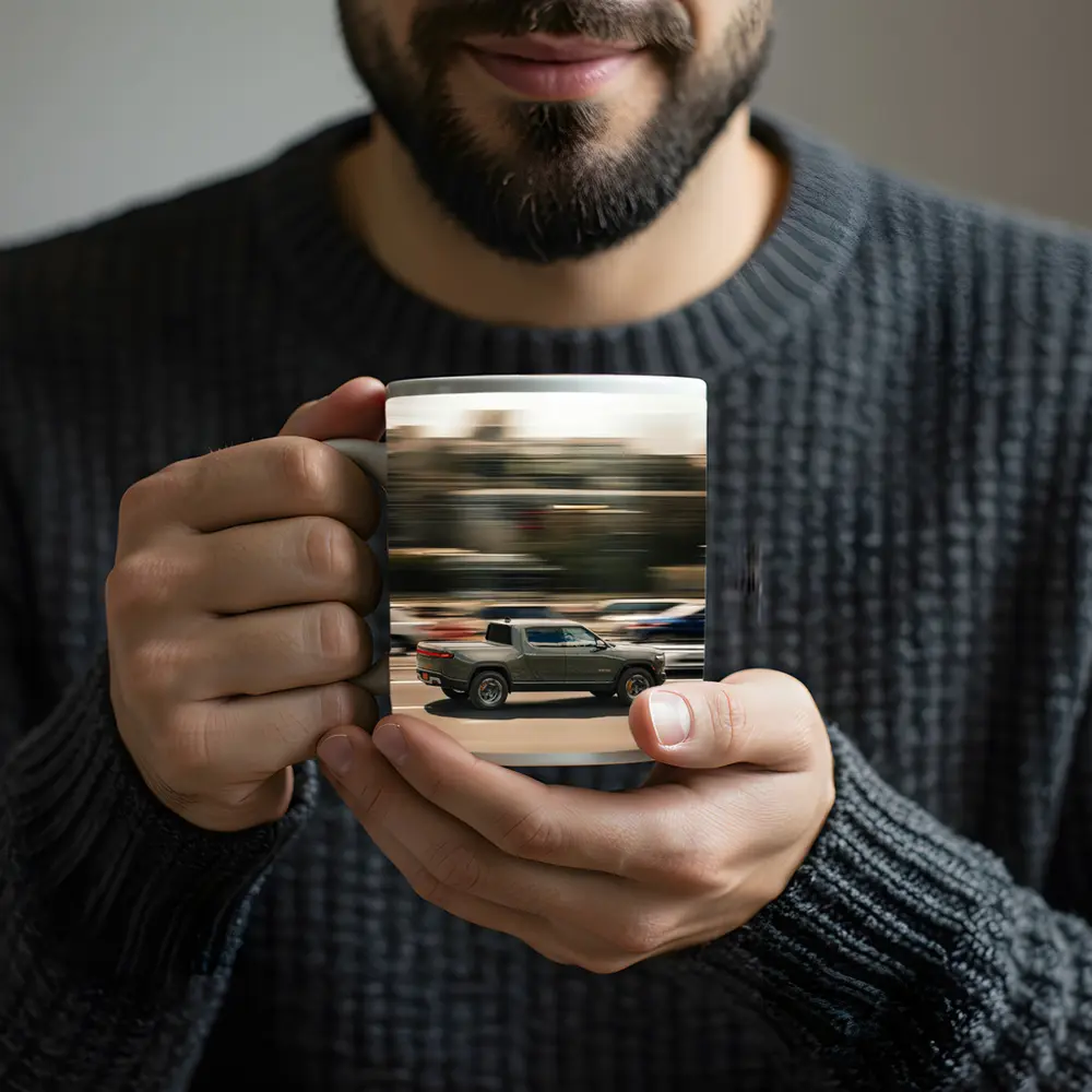 Rivian R1T Electric Truck Highway Speed – Mugs