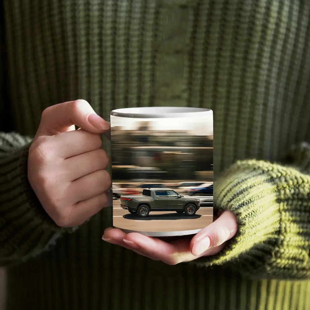 Rivian R1T Electric Truck Highway Speed – Mugs