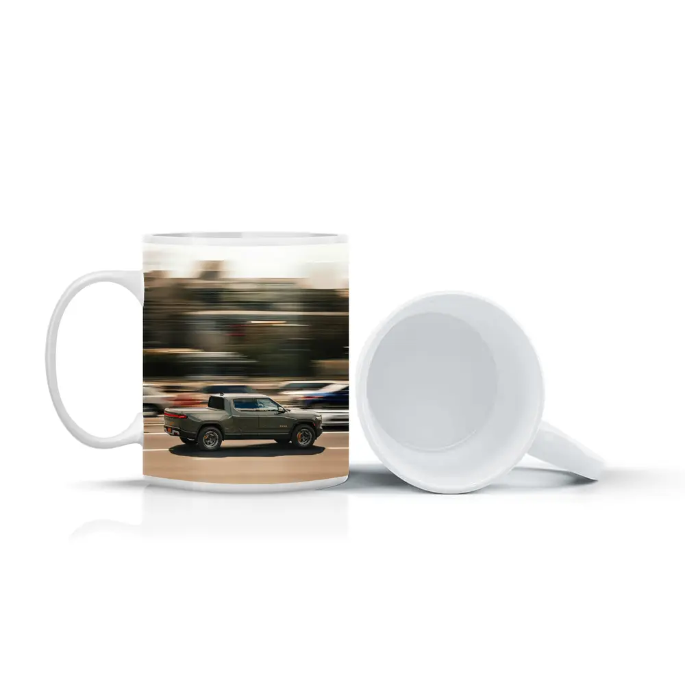 Rivian R1T Electric Truck Highway Speed – Mugs