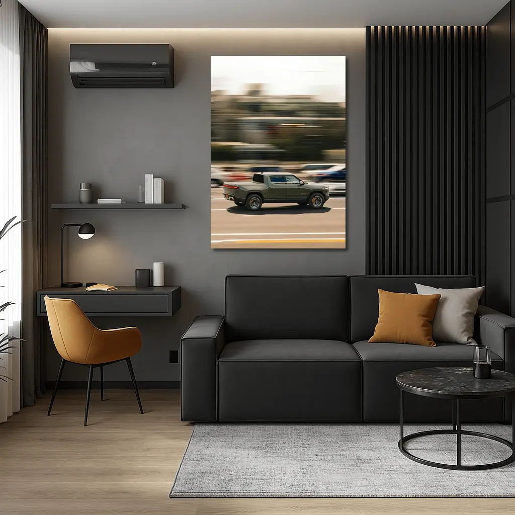 Rivian R1T Electric Truck Highway Speed – Wall Art