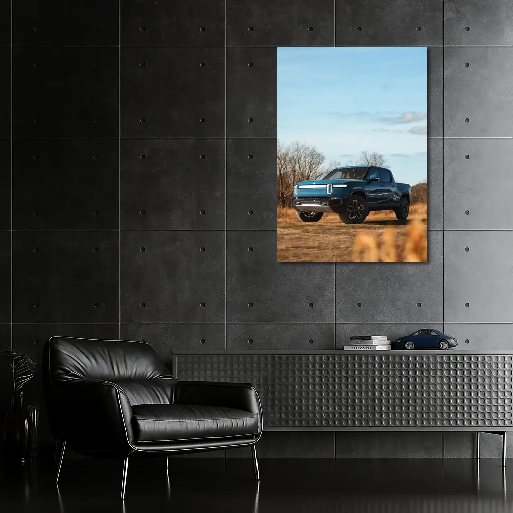 Rivian R1T Electric Truck Open Field – Wall Art