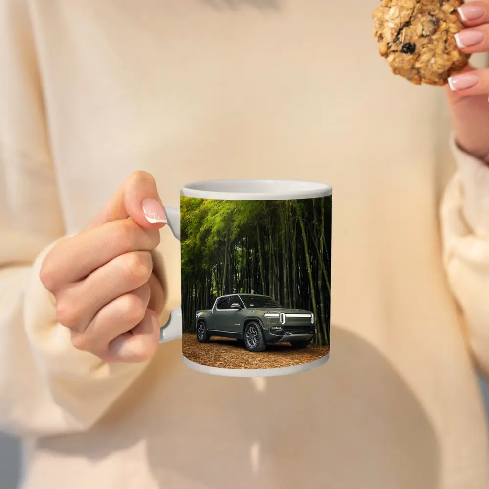 Rivian R1T Truck Bamboo Forest Green – Mugs
