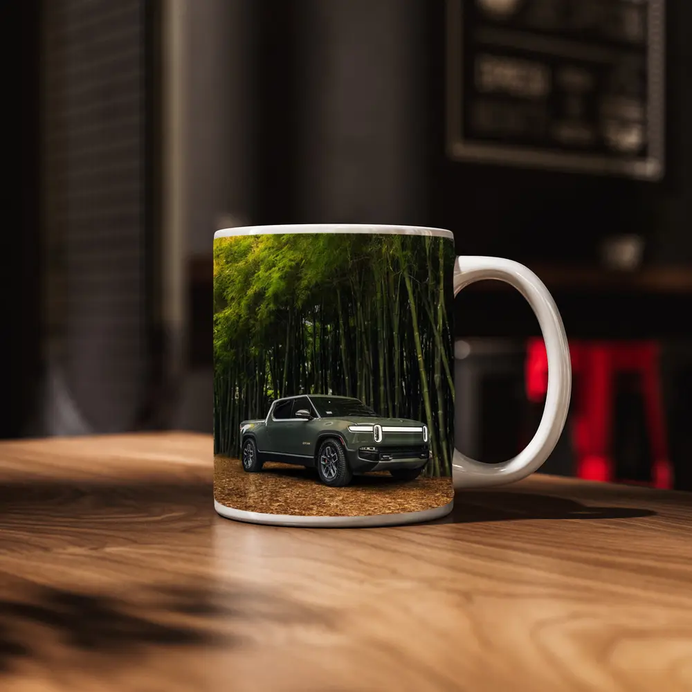 Rivian R1T Truck Bamboo Forest Green – Mugs