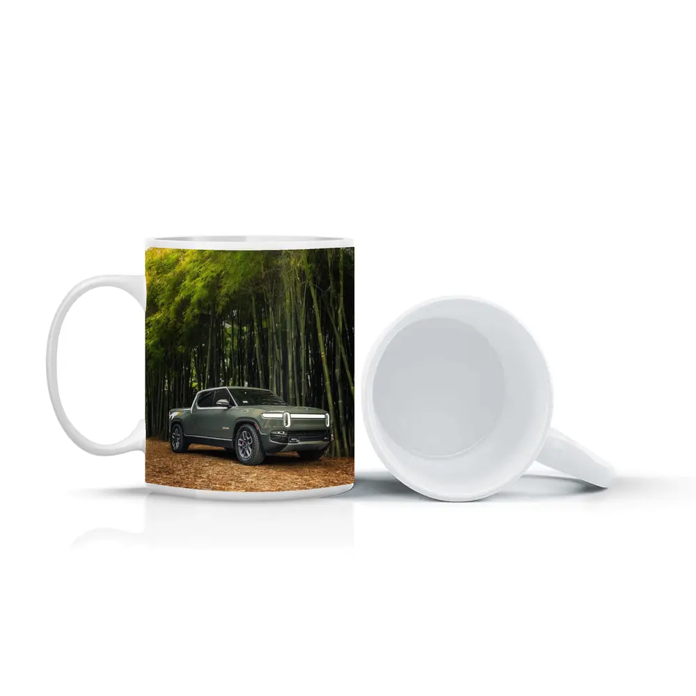 Rivian R1T Truck Bamboo Forest Green – Mugs