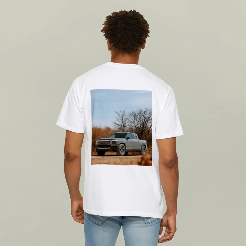 Rivian R1T Truck Autumn Bare Trees – T-Shirts