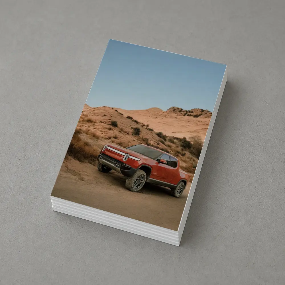 Rivian R1T Truck Desert Hills Landscape – Postcards