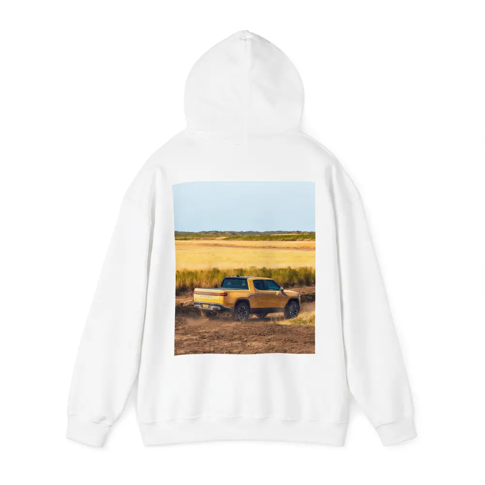 Rivian R1T Truck Dusty Golden Field – Hoodies