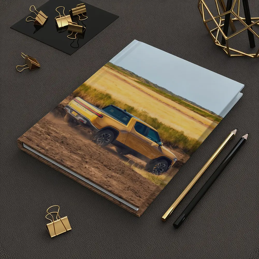 Rivian R1T Truck Dusty Golden Field – Notebooks