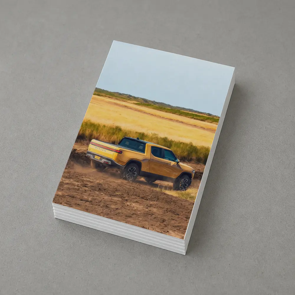 Rivian R1T Truck Dusty Golden Field – Postcards
