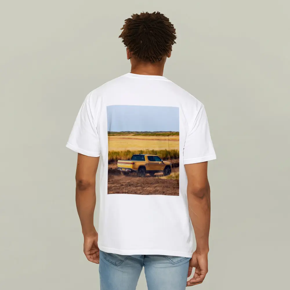 Rivian R1T Truck Dusty Golden Field – T-Shirts