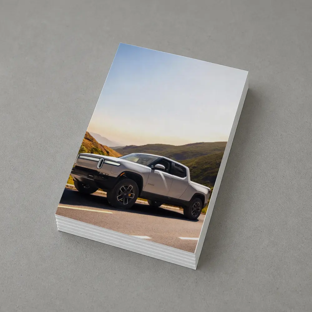 Rivian R1T Electric Truck Mountain Highway Sunrise – Postcards