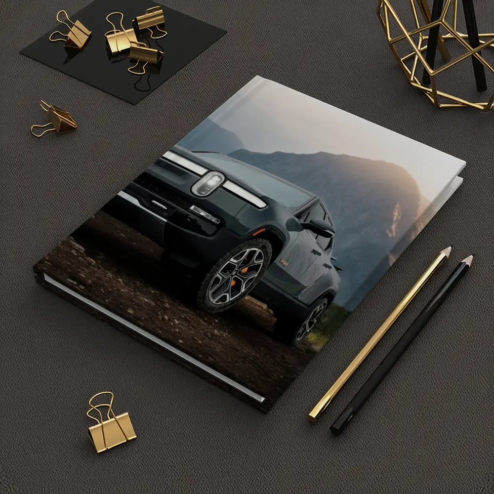 Rivian R1T Truck Rugged Mountain Landscape – Notebooks