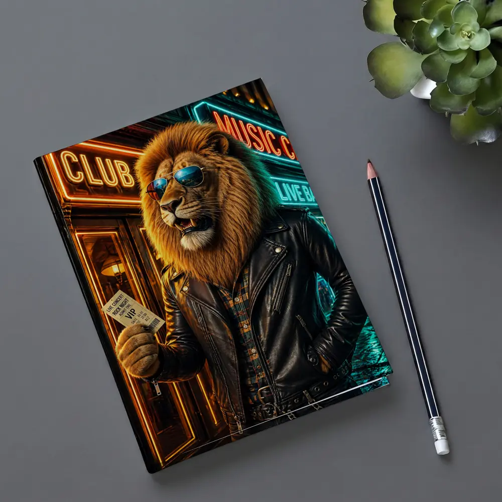 Lion Rock Star VIP Club Neon Night – Notebooks