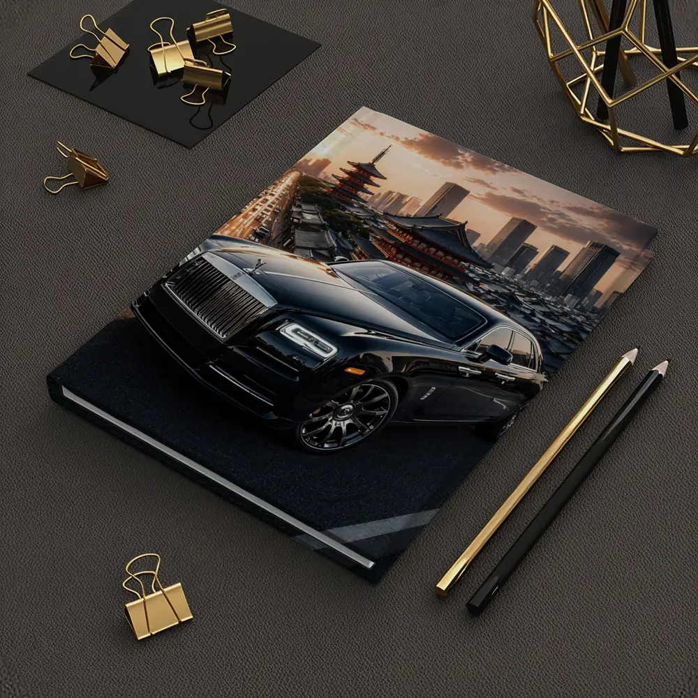 Rolls Royce Ghost Black Tokyo City Sunset – Notebooks