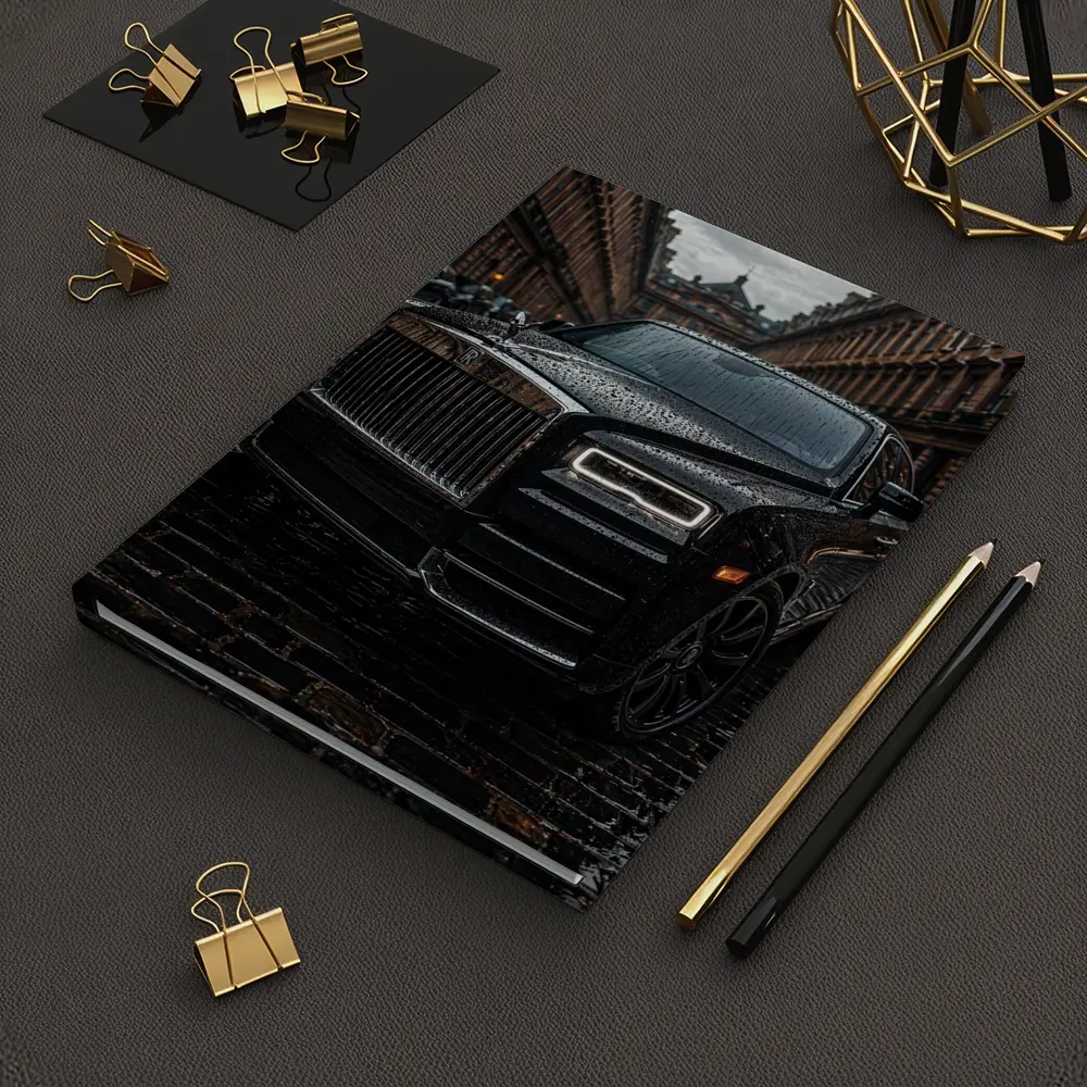 Rolls Royce Cullinan Black Wet City Street – Notebooks