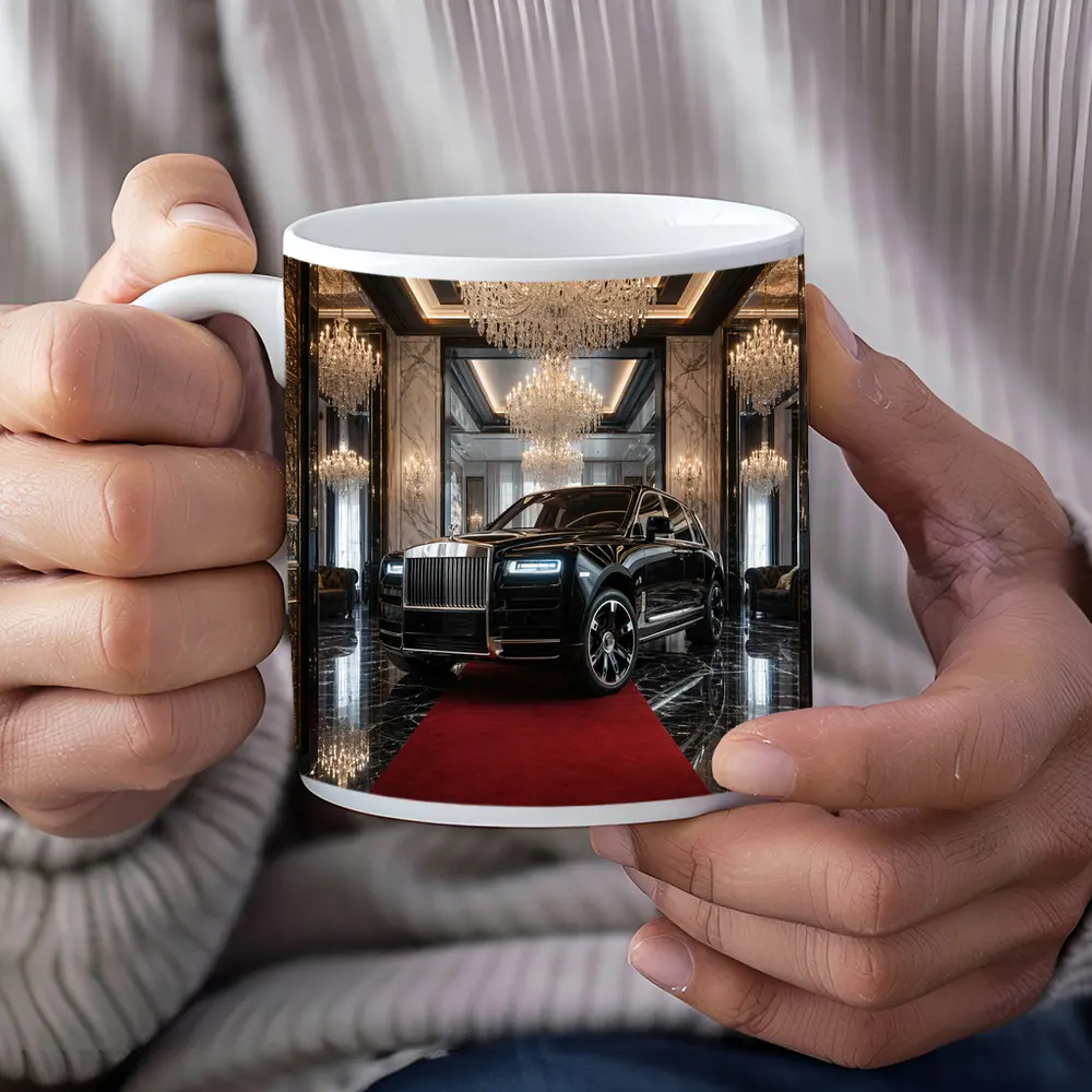 Rolls Royce Cullinan Black SUV Grand Lobby – Mugs