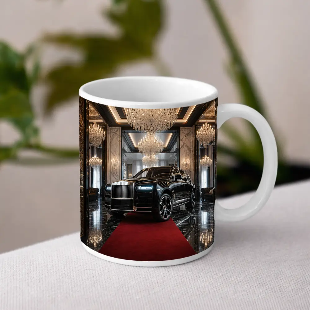 Rolls Royce Cullinan Black SUV Grand Lobby – Mugs