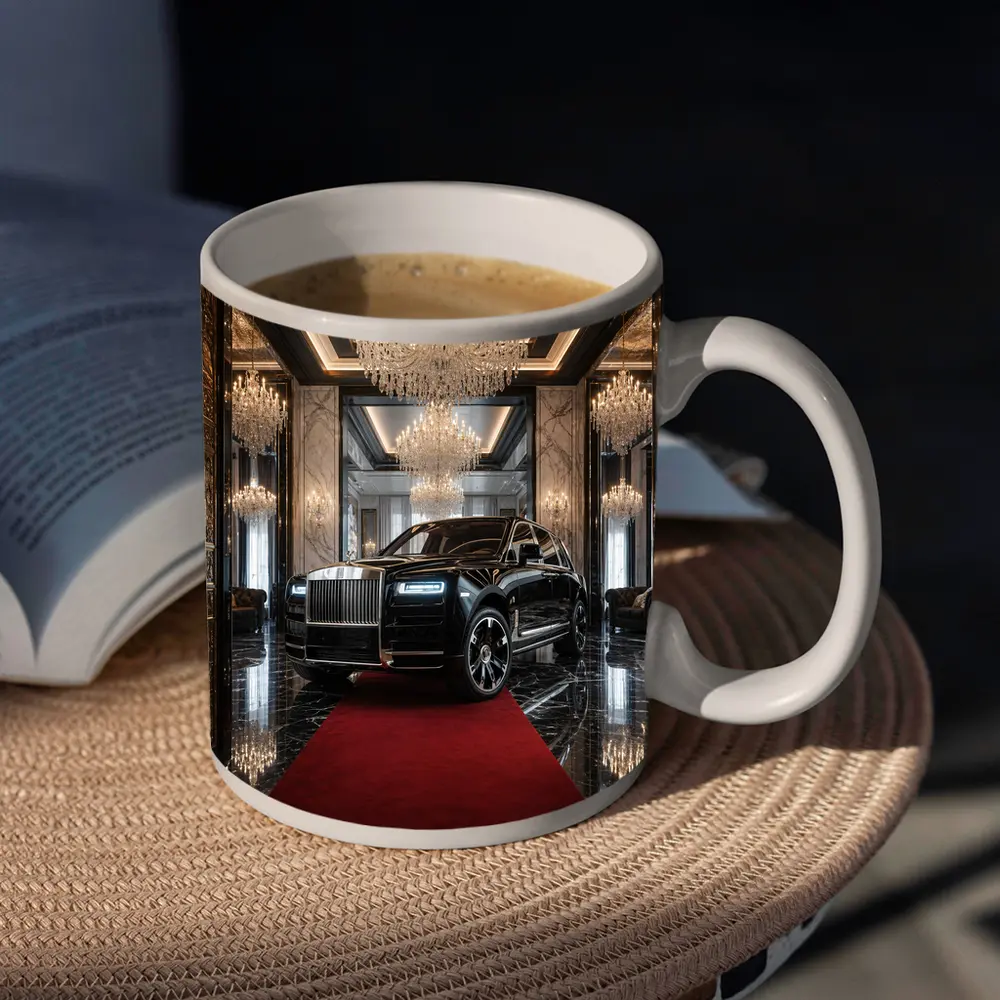 Rolls Royce Cullinan Black SUV Grand Lobby – Mugs