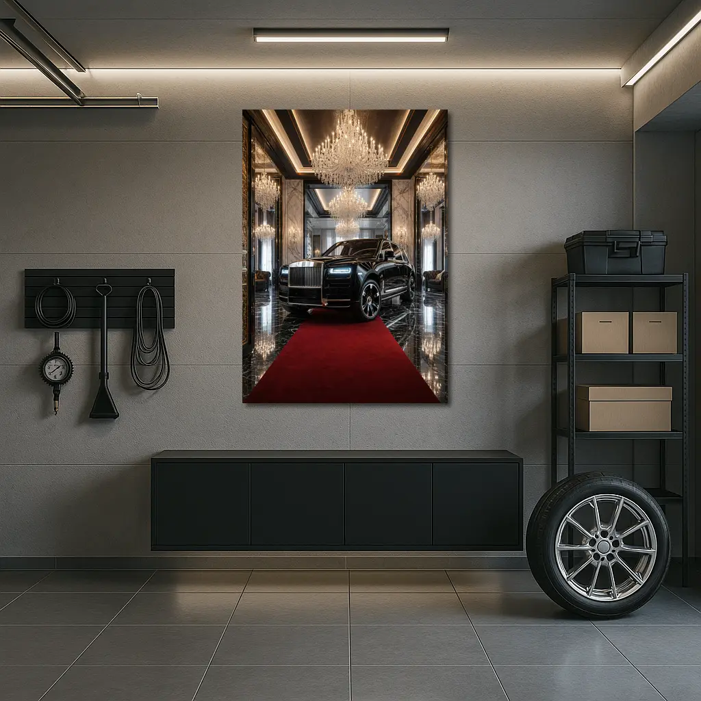 Rolls Royce Cullinan Black SUV Grand Lobby – Wall Art
