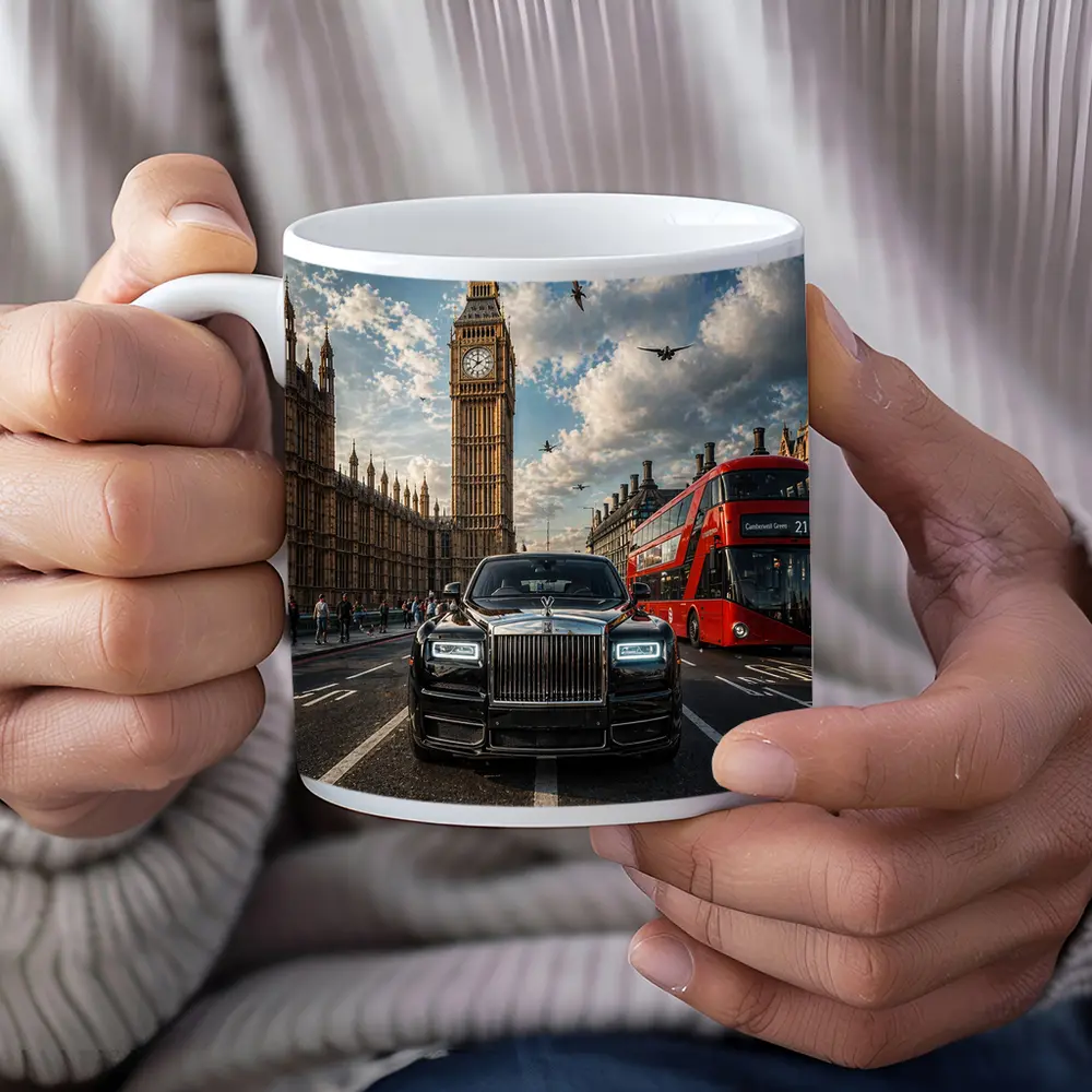 Rolls Royce Phantom London Big Ben Street – Mugs