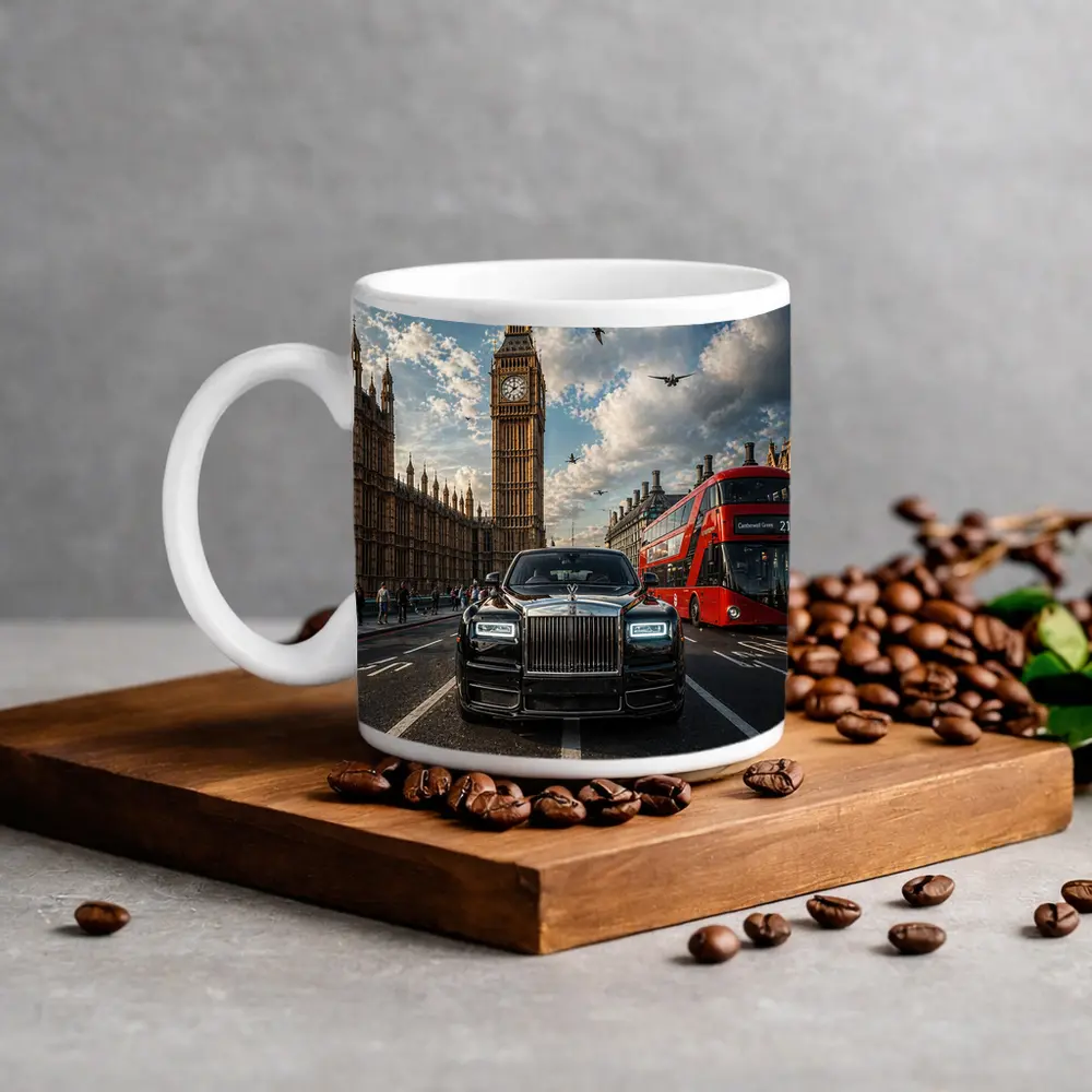 Rolls Royce Phantom London Big Ben Street – Mugs