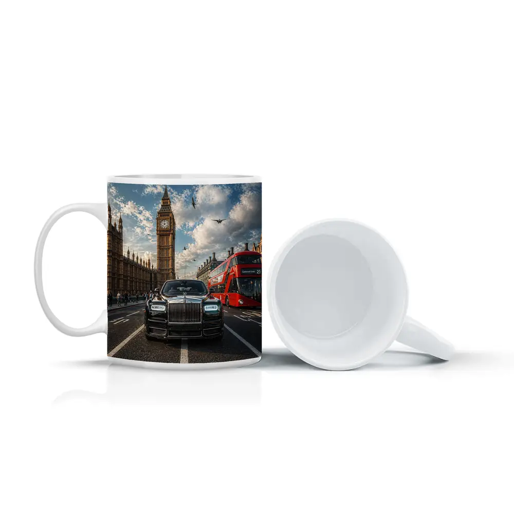 Rolls Royce Phantom London Big Ben Street – Mugs