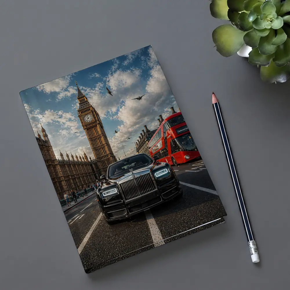 Rolls Royce Phantom London Big Ben Street – Notebooks